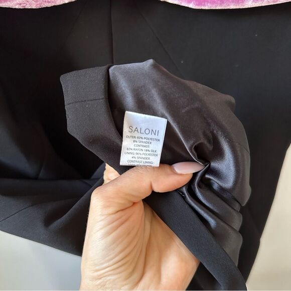 SALONI Kaila Embelished Velvet Dress - Picture 8 of 8